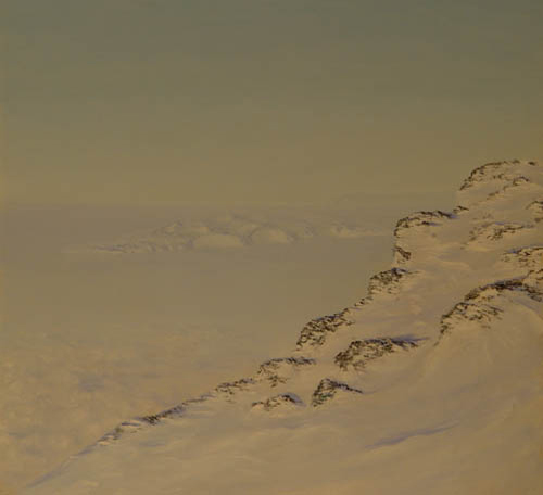 Antarctic Paintings by David Rosenthal White Island from Summit of Mt.